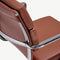 Furnicher Bern Bureaustoel - Leren Zitting - Chroom Frame - Hoogte Verstelbaar - Draaibaar - Cognac