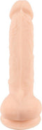 Silexd – Zeer Realistische Zuignap Dildo met Zachte Mantel en Harde Kern voor Levensechte Ervaring – 18.8 cm – beigeig