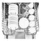 Inventum IVW6035AXL - Vaatwasser - 15 couverts - 9 programma's - 39 dB