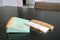 CABANAZ - kruimelveger, metaal en bamboe, incl. magneet, TABLE SWEEPER, groen