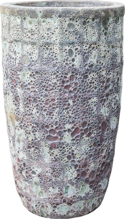 PTMD Luke Ronde Bloempot - 33 x 33 x 55 cm - Keramiek - Grijs