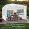 Tectake Barinas - Partytent - Opvouwbaar - Waterdicht - 300 x 300 cm - Wit