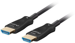 Lanberg CA-HDMI-30FB-1000-BK - HDMI Kabel - 100 m - 2.1 240 Hz 48 Gbit/s HDR10 Plus - Zwart