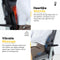 CALMENTA® Shiatsu Massagestoel - Elektrisch Massagekussen - Rug- en Nekmassage - Warmtefunctie - Vibratie