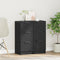 vidaXL - Sideboards - 2 - stuks - Zwart - Eiken - 30x30x70 - cm - Bewerkt - Hout