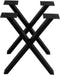 Tafelpoten - X-Model - 59x8x72 - Gepoedercoat zwart - ijzer