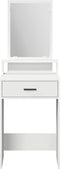 vidaXL - Witte - Kaptafel - met - Laden - - - 50x41x140 - cm