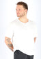 Schiesser M&R - Heren Pyjamashirt - Korte mouw R-Hals knoopsluiting - Wit - Maat XXL