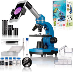 Bresser Junior Biolux SEL - Studenten Microscoop - Barlow Zoom Systeem - Blauw