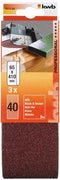 KWB 911408 - Schuurband 65 x 410 mm - Korrel 80 voor hout en metaal (3 stuks)