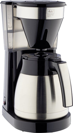 Melitta Easy II Top Therm Steel - Koffiezetapparaat - 1,25L - 1050W - Zwart/RVS