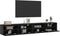 vidaXL - Tv-wandmeubels - 2 - st - 100x30x30 - cm - bewerkt - hout - zwart