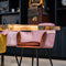 Orville velvet eetkamerstoel Brando roze
