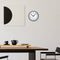 Wandklok 25.5cm-Stil-Zwart/Wit-Plastic-nXt Robust