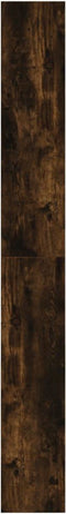 Schoenenkast 60x21x163,5 cm bewerkt hout gerookt eikenkleurig