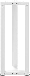 vidaXL - Console - tafelpoten - 2 - st - T-vormig - 25x28x(72-73) - cm - staal - wit