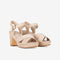 POSH by Poelman MARY - Sandalen met hak - Imitatiesuède - Beige