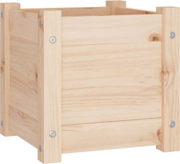 vidaXL - Plantenbak - 31x31x31 - cm - massief - grenenhout