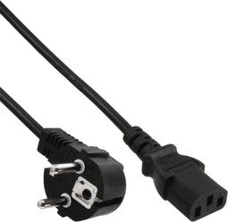 Kabel inline stroom c13 rt - cee7/7 hs 1.8m zwart | 60 stuks