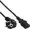 Kabel inline stroom c13 rt - cee7/7 hs 1.8m zwart | 60 stuks