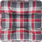 vidaXL - Palletkussen - stof - ruitpatroon - rood