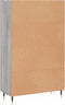 vidaXL - Hoge - kast - 69,5x31x115 - cm - bewerkt - hout - grijs - sonoma - eikenkleurig