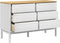 vidaXL - Ladekast - FLORO - massief - grenenhout - wit