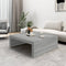 vidaXL - Salontafel - 100x100x35 - cm - bewerkt - hout - grijs - sonoma - eikenkleurig