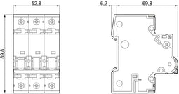 Siemens 5SY43106 5SY4310-6 Zekeringautomaat 10 A 230 V, 400 V