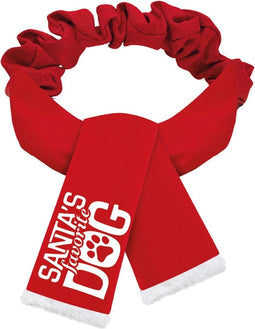 Plenty Gifts Kerst Sjaal - Hondensjaal - Favorite Dog - Rood - S