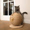 Designed by Lotte Balty Krabbol - Krabpaal - Sisal met speelveertje - Bruin - 30x30x27 cm
