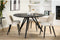 Eettafel Jari Rond 130 cm - zwart | BY-OLAF