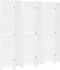 vidaXL - Kamerscherm - met - 6 - panelen - massief - paulowniahout - wit