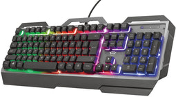 Trust GXT 856 Torac - Gaming Toetsenbord - Metalen bovenplaat - Qwerty US