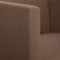vidaXL Fauteuil kubus stof bruin