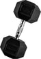 VirtuFit Hexa Dumbbell Pro - 20 kg - Hexagon Dumbbell - Duurzaam en Slijtvast - Zilver