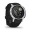 Garmin Instinct 2 Solar Surf editie Bells Beach 45 mm zilver met een zwart siliconen polsband