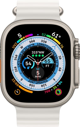 Apple Watch Ultra - 4G/LTE - 49mm - Titanium kast - Ocean bandje