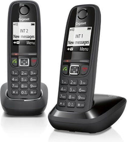 Gigaset AS405 - Duo DECT telefoon - Verlichte toetsen - Zwart