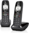 Gigaset AS405 - Duo DECT telefoon - Verlichte toetsen - Zwart