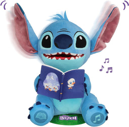 Disney Stitch Verhalenverteller - Interactieve Knuffel met Licht en Geluid - Blauw