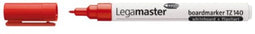 Viltstift Legamaster TZ140 whiteboard rond rood 1mm | 10 stuks