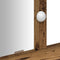 vidaXL - Kaptafel - met - LED - Verlichting - - - Vintage - Houtlook, - 79x41x140 - cm