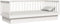 vidaXL - Slaapbank - zonder - matras - 100x200 - cm - massief - grenenhout - wit