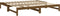 vidaXL - Slaapbank - uitschuifbaar - 2x(80x200) - cm - grenenhout - honingbruin