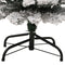vidaXL - Kunstkerstboom - met - sneeuw - smal - 150 - cm - PVC - groen