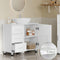 Eugad Wastafelonderkast - 3 Laden 1 Deur - 70 x 60 x 30 cm - Wit