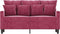 vidaXL - Tweezitsbank - 120 - cm - fluweel - wijnrood