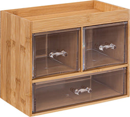 5Five Selena opberger / organizer - 3 Lades - Bamboe