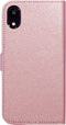 Mobiparts iPhone XR - Wallet Case - Saffiano motief - Roze
